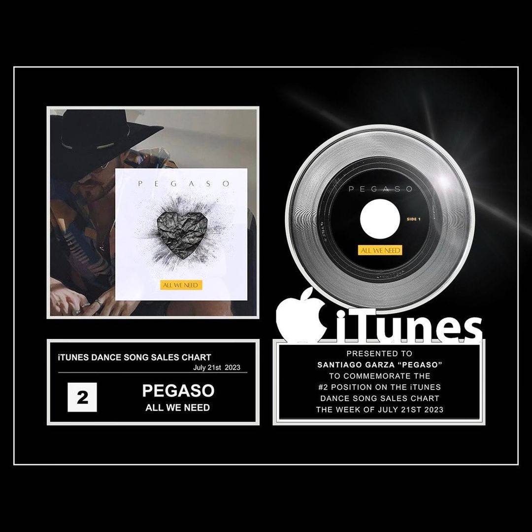 pegaso-santiago-garza-conquista-segundo- puesto-Global-Dance -Music-Chart-iTunes- Store--Single -ALL-WE -NEED